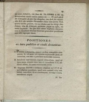 Positiones ex iure publico et ciuili desumtae.