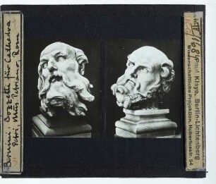 Bernini, Kathedra Petri in der Peterskirche,Bernini, Bozzetto für d. hl. Athanasius f.d. Cathedra Petri in der Peterskirche (Rom Mus. Vat. D6560)(Q0),Bernini, Bozzetto für d. hl. Johannes Chrysostomus f.d. Cathedra Petri in der Peterskirche (Rom Mus. Vat. D6562)
