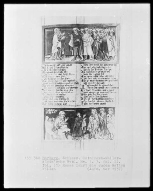 Ms. 1.3. Folio II. (?), Moses lehrt die Juden Gottes Willen