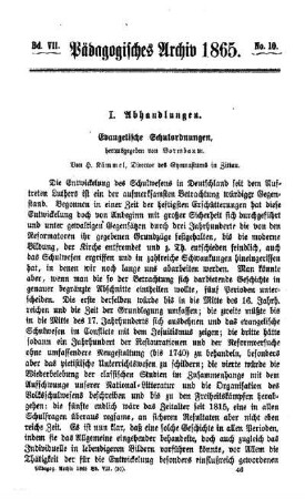 Evangelische Schulordnungen