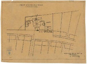 Bestelmeyer, German; Ellingen (Bayern); Christuskirche (Protestantische Kirche) - Situationsplan