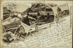 Gruss aus der Porta Westfalica.