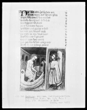 Ms. 1.3. Folio I. Bathseba im Bade