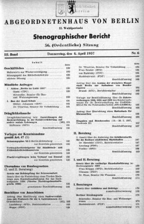 Nr. 6 (56), 4. April 1957