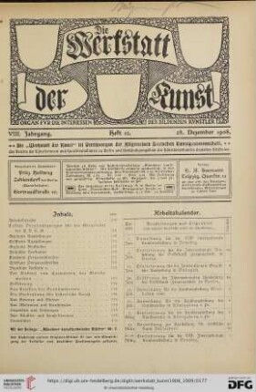 Heft 13 (28. Dezember 1908)