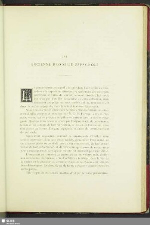 Une Ancienne Broderie Espagnole