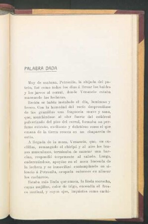 Palabra dada