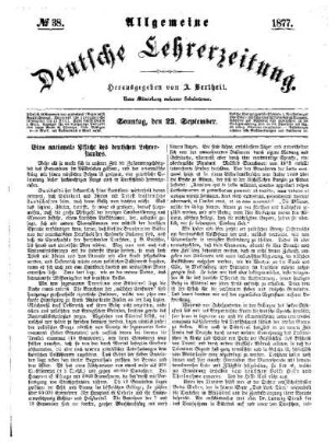 Eine nationale Pflicht des deutschen Lehrerstandes