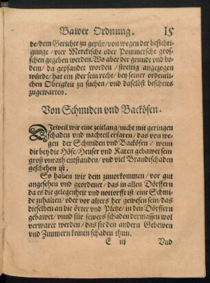 Von Schmiden und Backöfen.