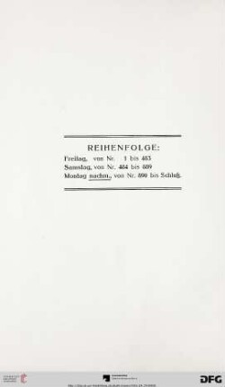 Reihenfolge