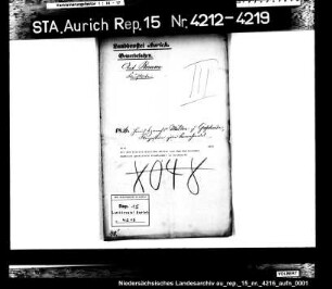 Der dem Frerich Hinrichs Müller aus dem Westerender Hammrich gestattete Kramhandel in Großheide