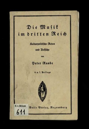 Die Musik im dritten Reich