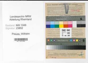 Entnazifizierung Wilhelm Preuss , geb. 15.04.1903 (Former)