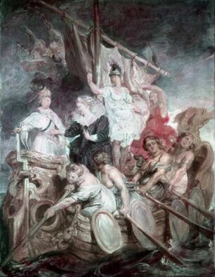 Ölskizzen zur Medicigalerie — Die Volljährigkeit Ludwigs 13.