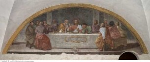 Abendmahl und Szenen aus dem Leben des heiligen Franz von Assisi und von Heiligen des Franziskanerordens, Das Abendmahl