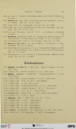 Reichsmünzen (Nr. 1132-1236)