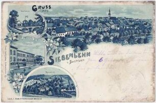 Großschirma-Siebenlehn. Ortsansichten, Ansichtskarte