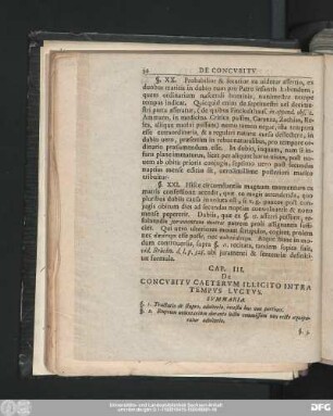 Cap. III. De Concubitu Caeterum Illicito Intra Tempus Luctus.