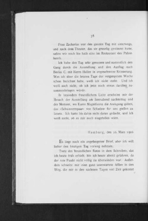 Hamburg, den 26. März 1906