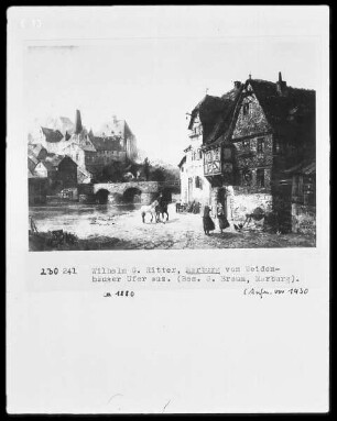 Stadtansicht von Marburg vom Weidenhäuser Ufer aus