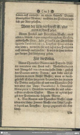Für die Colica