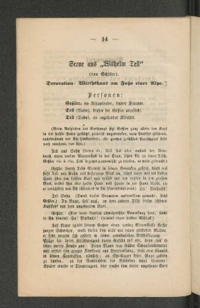 Scene aus "Wilhelm Tell" (von Schiller).