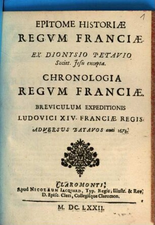 Epitome historiae regum Franciae