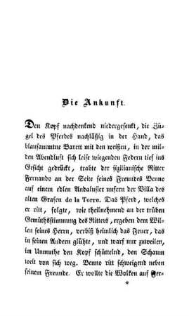 Die Ankunft.