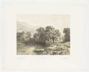 À Bex, Canton de Vaud, Blatt 12 der Folge "Sites variés de paysages par Calame"