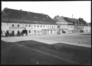 Neustadt in Sachsen. Markt mit Hotel zur Tanne : Neustadt in Sachsen. Markt mit Hotel zur Tanne