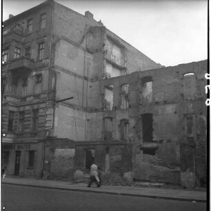 Negativ: Ruine, Gotenstraße 68, 1951