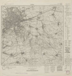 5032 (alte Nr.: 2933) Erfurt, Meßtischblatt (4cm - Karte)