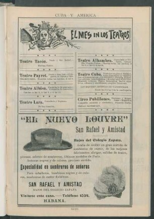 El mes en los teatros