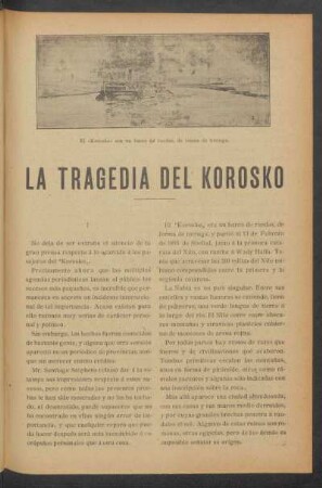 La tragedia del Korosko
