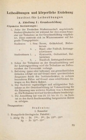 73-78, Leibesübungen und körperliche Erziehung