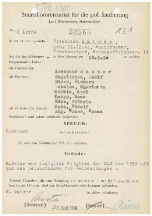 Gaiser, Friedrich