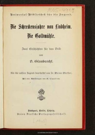 Die Schreckensjahre von Lindheim : 2 Geschichten für das Volk