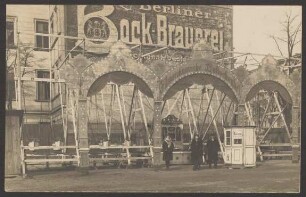 Ansichtskarte "Amerikanische Luftschaukel", Berliner Bock-Brauerei