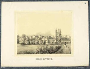 Das Rittergut Obergöltzsch (Rodewisch) im Vogtland, heute Museum auf der Schlossinsel, aus dem Album der Rittergüter und Schlösser im Königreiche Sachsen, 5. Bd.