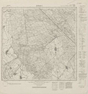 4344 (alte Nr.: 2466) Züllsdorf, Meßtischblatt (4cm - Karte)
