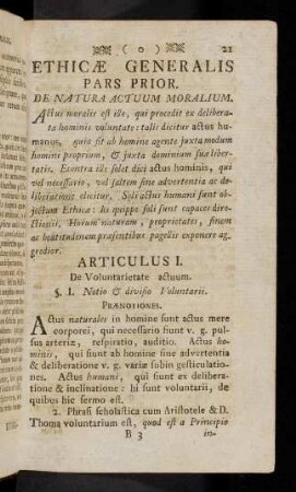 21-39, Articulus I