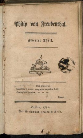 2: Philip von Freudenthal. Zweeter Theil