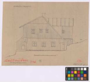 Keilbauden (Riesengebirge): Wohnhaus. Wohnhaus (Giebel-Ansicht)