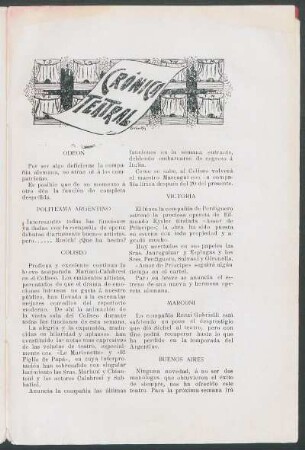 Crónica teatral