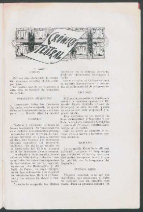Crónica teatral