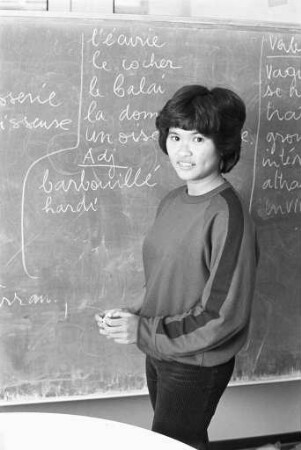 Schülerin an der Europäischen Schule Karlsruhe Anh Thi Nguyen aus Vietnam