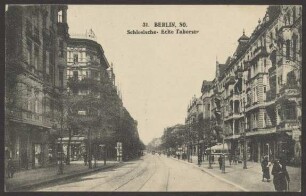Ansichtskarte Schlesische Straße, Ecke Taborstraße