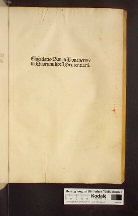 ... in Quartum libru[m] Sententiaru[m]