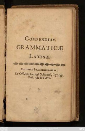 Compendium Grammaticae Latinae