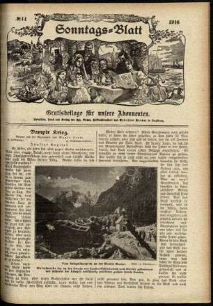 Ausgabe vom Sonntag, den 29. Oktober 1916.